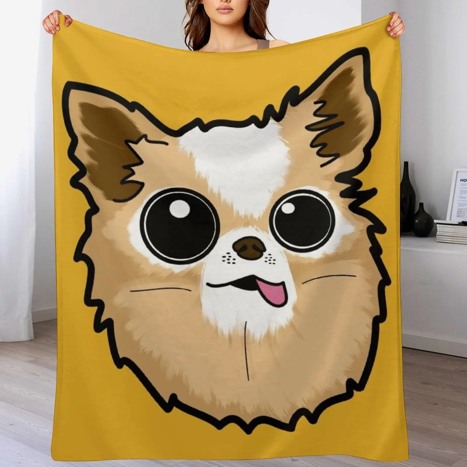 

Old Kawa Chihuahua Throw Blanket Sofa Throw Retros warm winter Luxury Throw Blankets