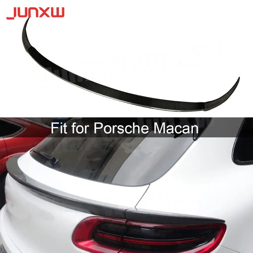 

3PCS Carbon Fiber Rear Middle Spoiler Boot Waist Wings for Porsche Macan Spoiler 2014 - 2018 Car Styling