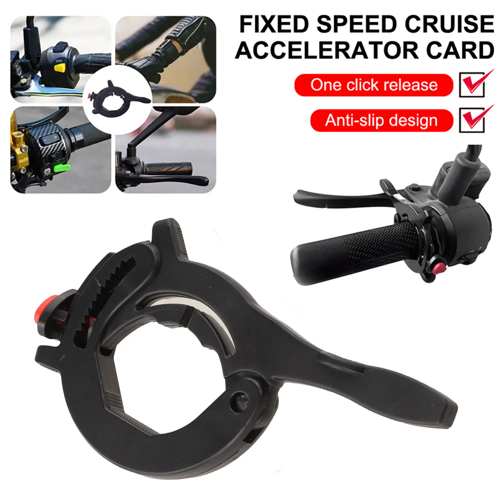 Clamp Assist Handlebar Grip Motorcycle Cruise Control Constant Speed Note Convenient Throttle Control Flexible