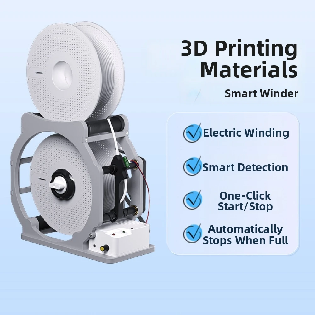 3D-Printer Lid Winding Machine, 1kg Lid Winder, Automatic Stop, Adjustable Speeds Programmable Intelligent Winding