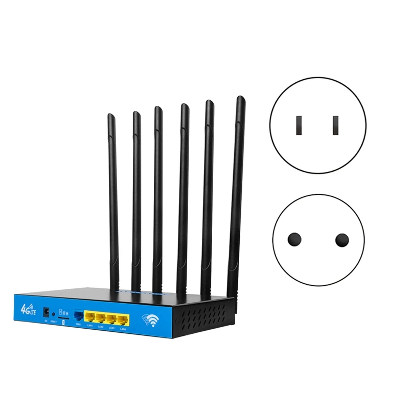 

1750Mbps 4G WIFI Router 4G+2.4G+5.8G WIFI 6 Antenna Gigabit For Industrial Home Enterprise Wireless Router