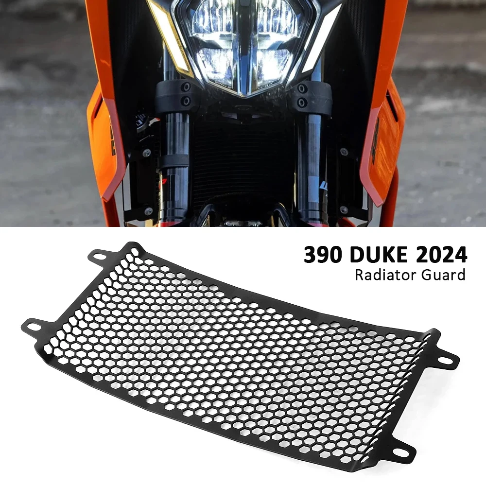 

New Honeycomb Radiator Guard Grill Cover Protector Black Grille Accessories For 390 Duke 390DUKE 390 DUKE 2024