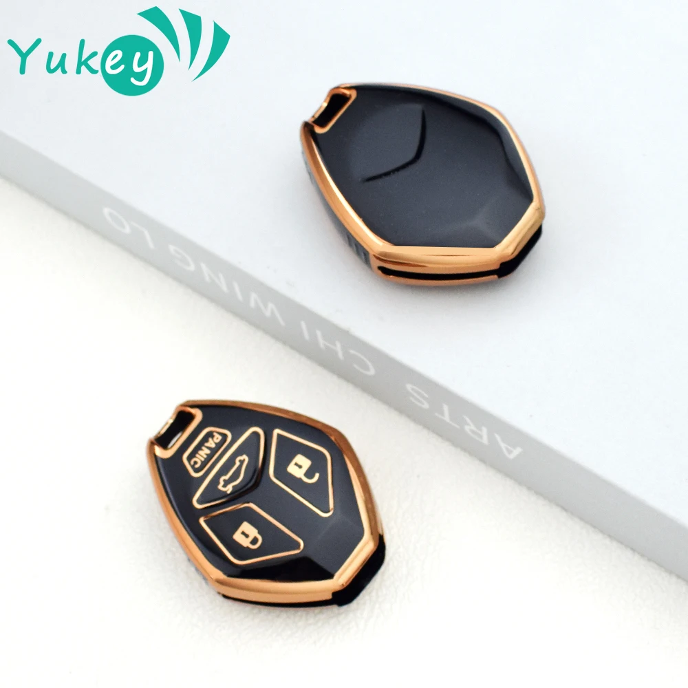 Funda protectora para llave remota de TPU de 4 botones para Mitsubishi ASX Endeavor Mirage Eclipse Galant Lancer EVO, funda de carcasa para mando a distancia sin llave