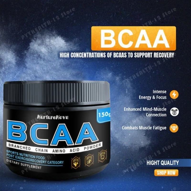 BCAA Powder 150g Branched Chain Amino Acid Drink Mix with Collagen Peptide, L-Leucine Isoleucine Valine for Active Adults