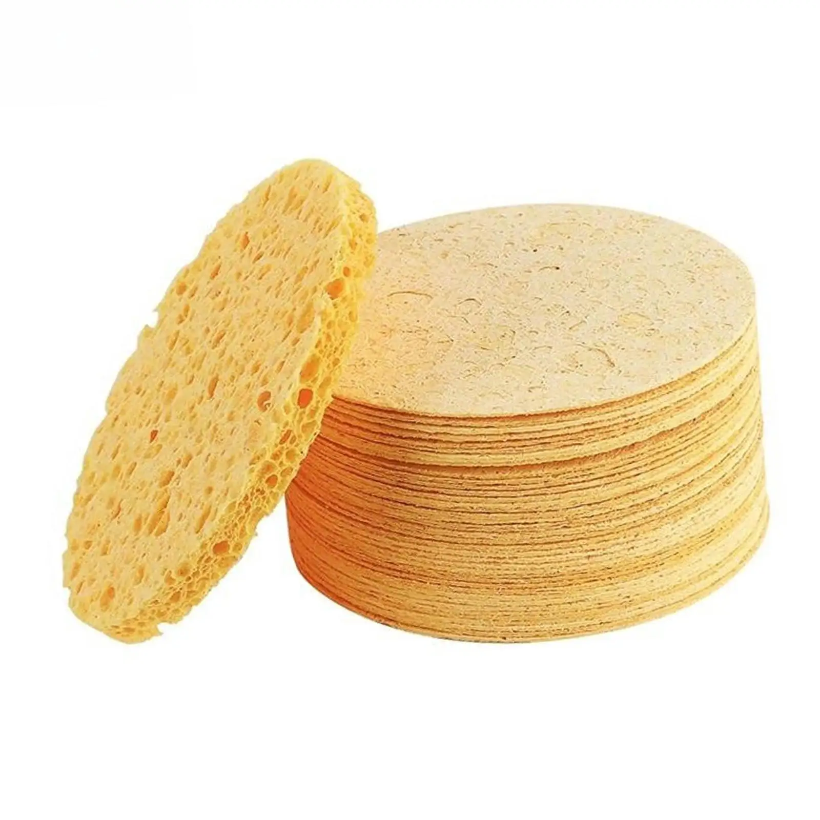 وسادة إسفنجية لتقشير الوجه، مزيل مكياج ناعم ماص للاستعمال مرة واحدة للعناية بالوجه الاحترافية