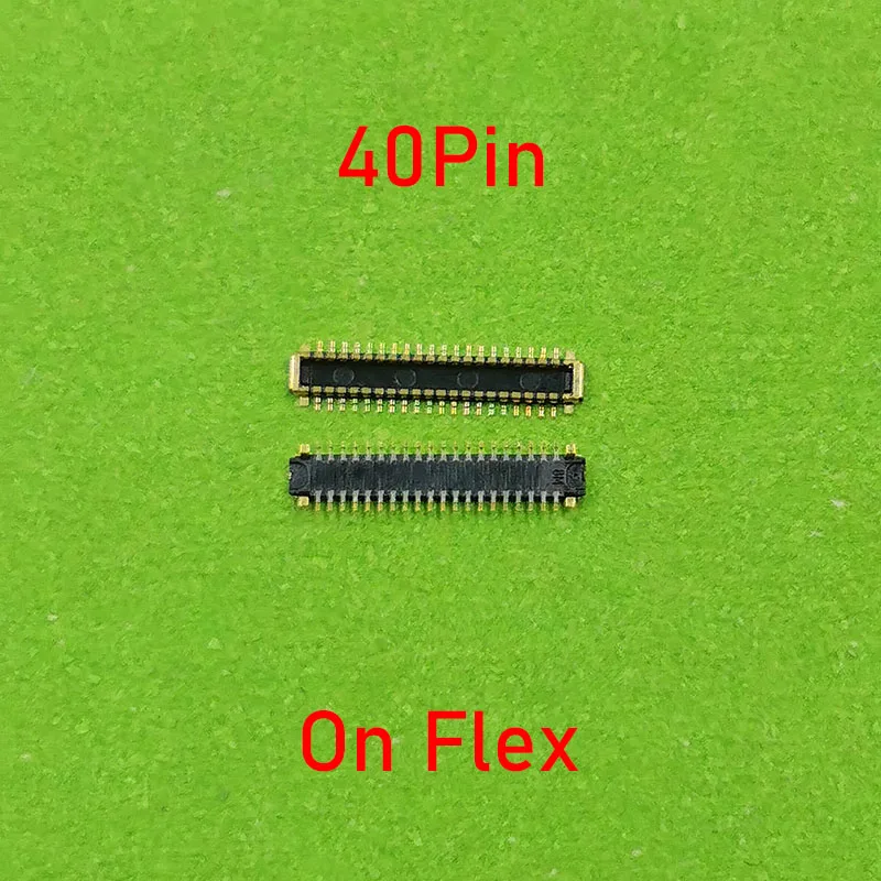 Connecteur FPC à bord pour écran LCD, Xiaomi Redmi Note8pro, Note 8, 7 Pro, 14-mi, 7pro, 8Pro, Note 7, 8, prise d\'écran Flex, 40 broches, 2 pièces