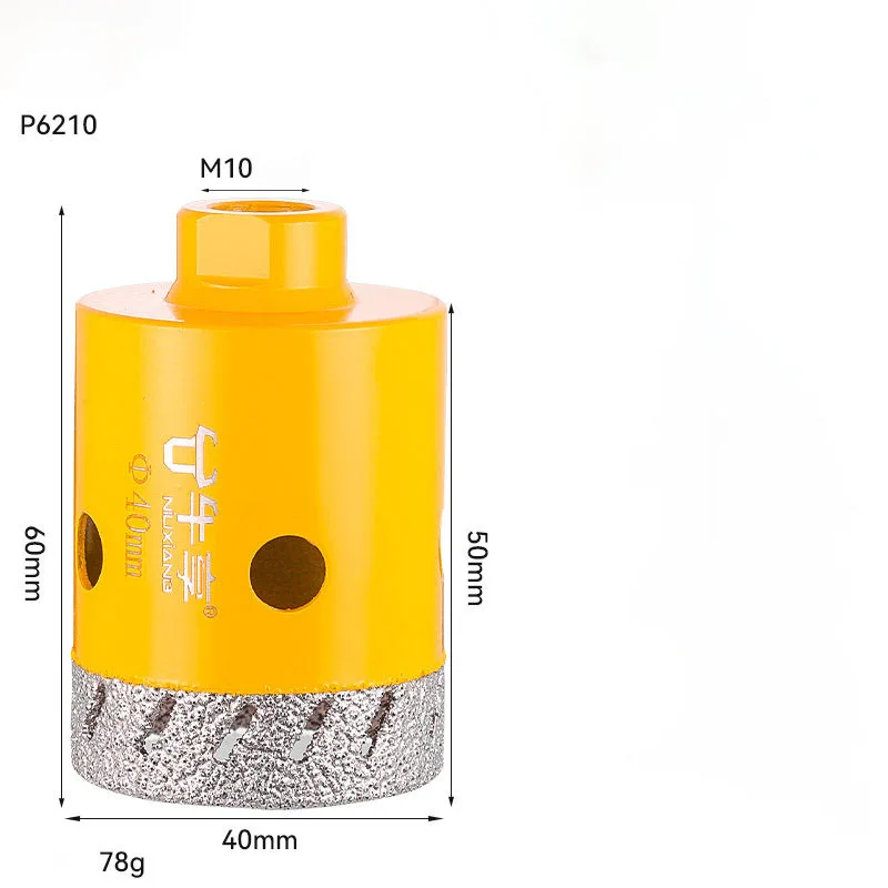 M10 Gewinde-Winkelschleifer Glas-Keramik-Lochöffner Bohrer 20-50mm Trocken-Vakuum-Handschleifer für Keramikfliesen Granit Marmor – Detail 5
