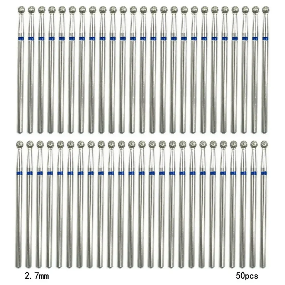 50pcs Milling Cutter Set Diamond Stone Electric Manicure Drills Nail Drill Cuticle Clean Bits Burr Accessories Nail Art