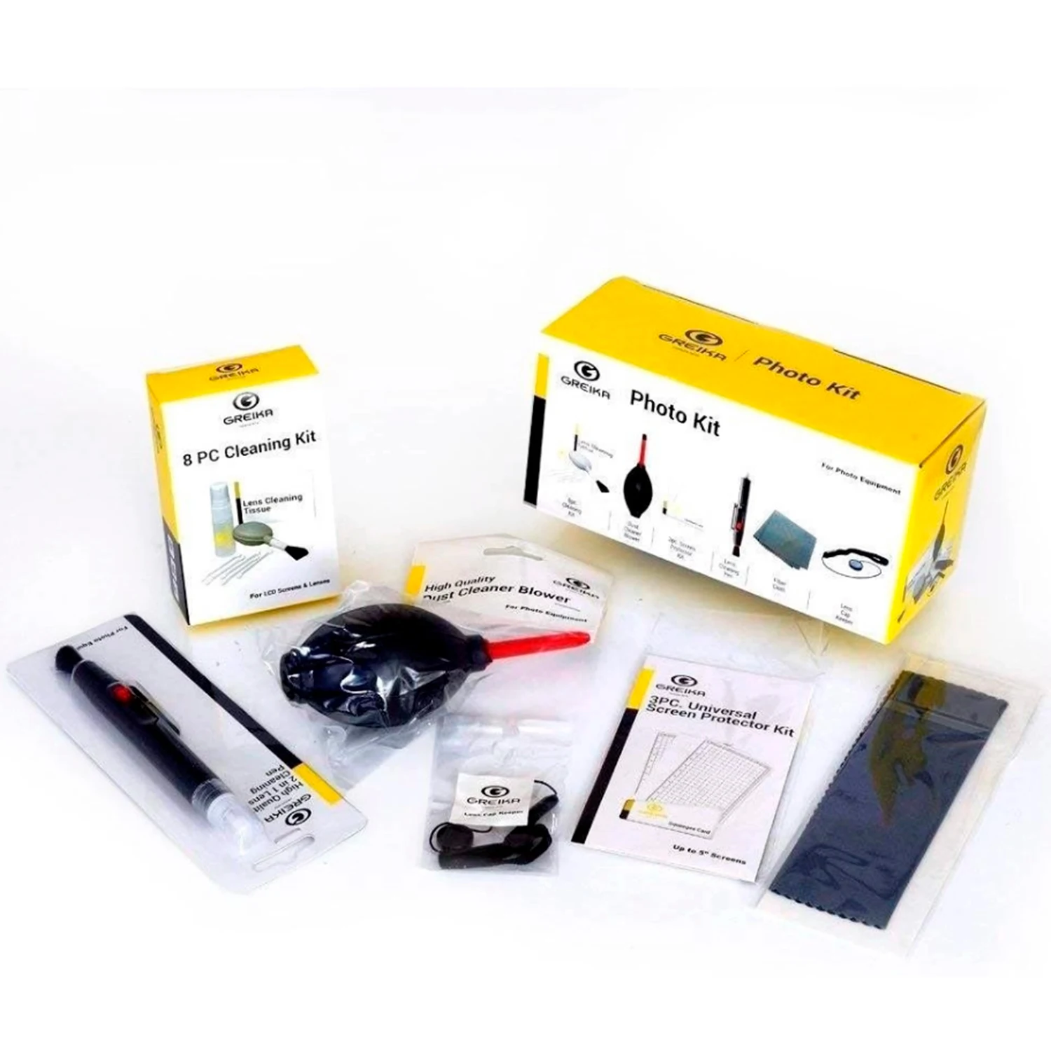 Cleaning Kit Greika Woa2048 Lens And Electronic Camera 8 Pcs