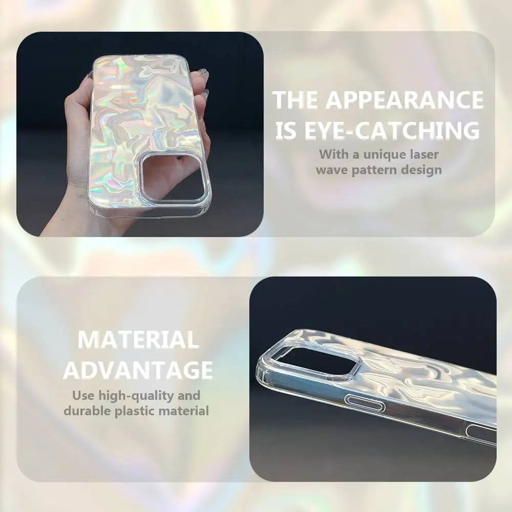 حافظة هاتف L-love غير قابلة للتجزئة لهاتف آيفون 16 15 14 13 12 11 Pro Max Plus متعددة الألوان مطلية بالفضة غير اللامعة #5