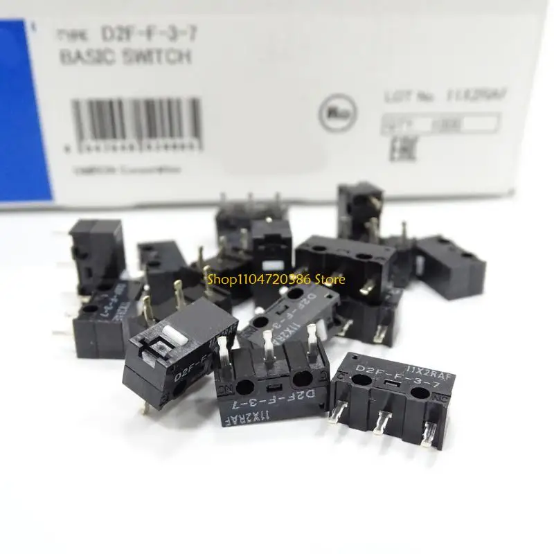 

2/10PCS Mouse Micro Switches Original D2FC D2F-F-3-7 (20M Clicks) Mouse Button Limit Switches 3Pins Japan Gray Dot 0.74N