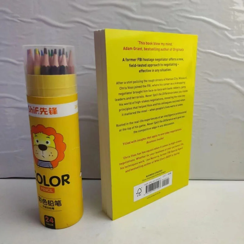 Never Split The Difference By Chris Voss Books In English for Adults Negotiations Emotional Intelligence New Listing