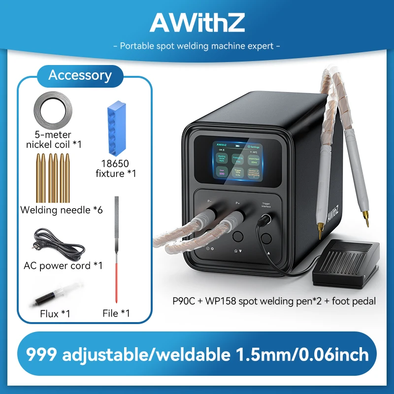 Awithz P90C P120D Industrial grade super probability energy storage spot welding machine maximum welding thickness 2.0mm