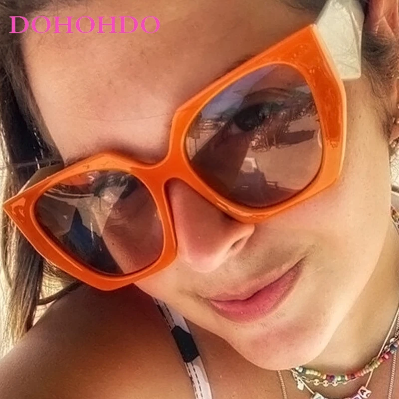 

Fashion Vintage Personality Big Frame Square Sunglasses Men Women Trend Luxury Brand Summer Traveling Sun Glasses Unisex UV400