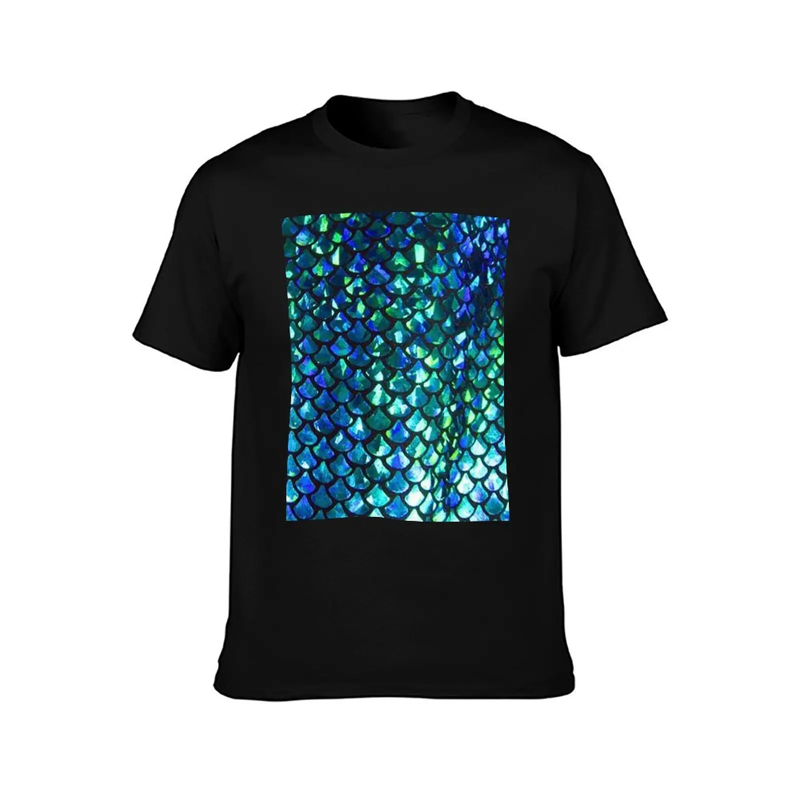 MERMAID fish scales & shimmery glimmer! T-Shirt Holiday Casual Short Sleeve Top T-Shirt