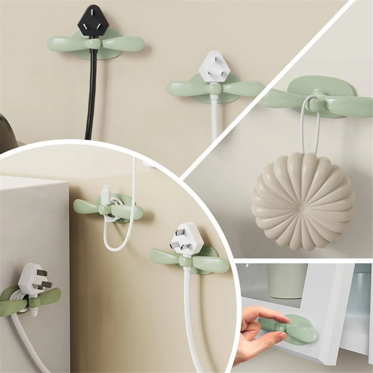 10 Uds. Organizador de cables para electrodomésticos de cocina, organizador de cables, enrollador de cables para mezcladores de cocina, enrollador de cables para café