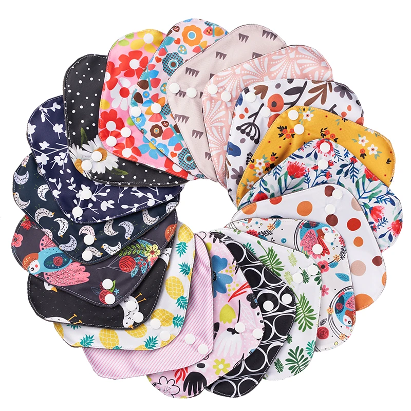 5PCS Small Medium Extra Large For The Whole Periods Sanitary Towel Reusable Menstrual Pads Washable Women Pads For Day And Night