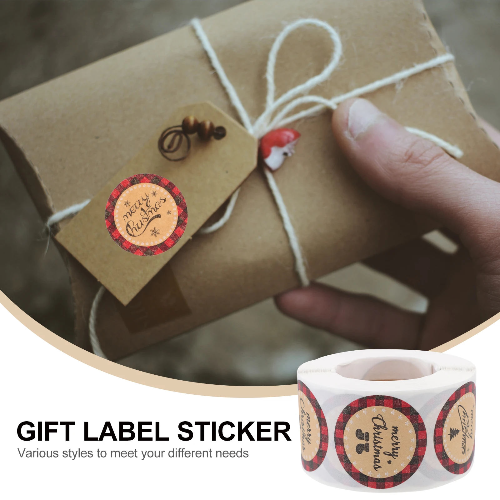 Seal Label Sticker Stickers Christmas Decor Holidays Presents Envelope Labels Gift Bag Sealing Decal