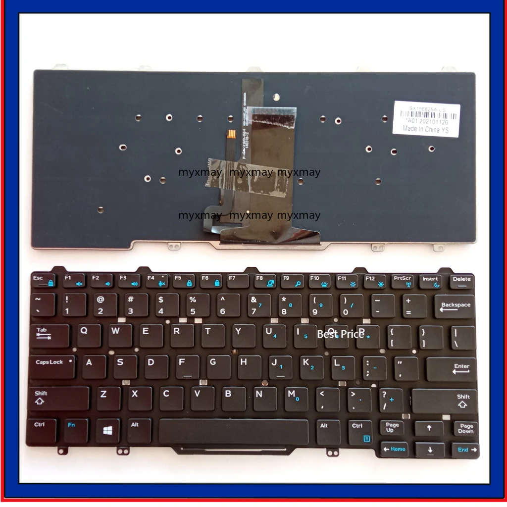 

US for Dell Latitude E7450 E5450 E7470 5470 3340 7480 E5480 Laptop Keyboard