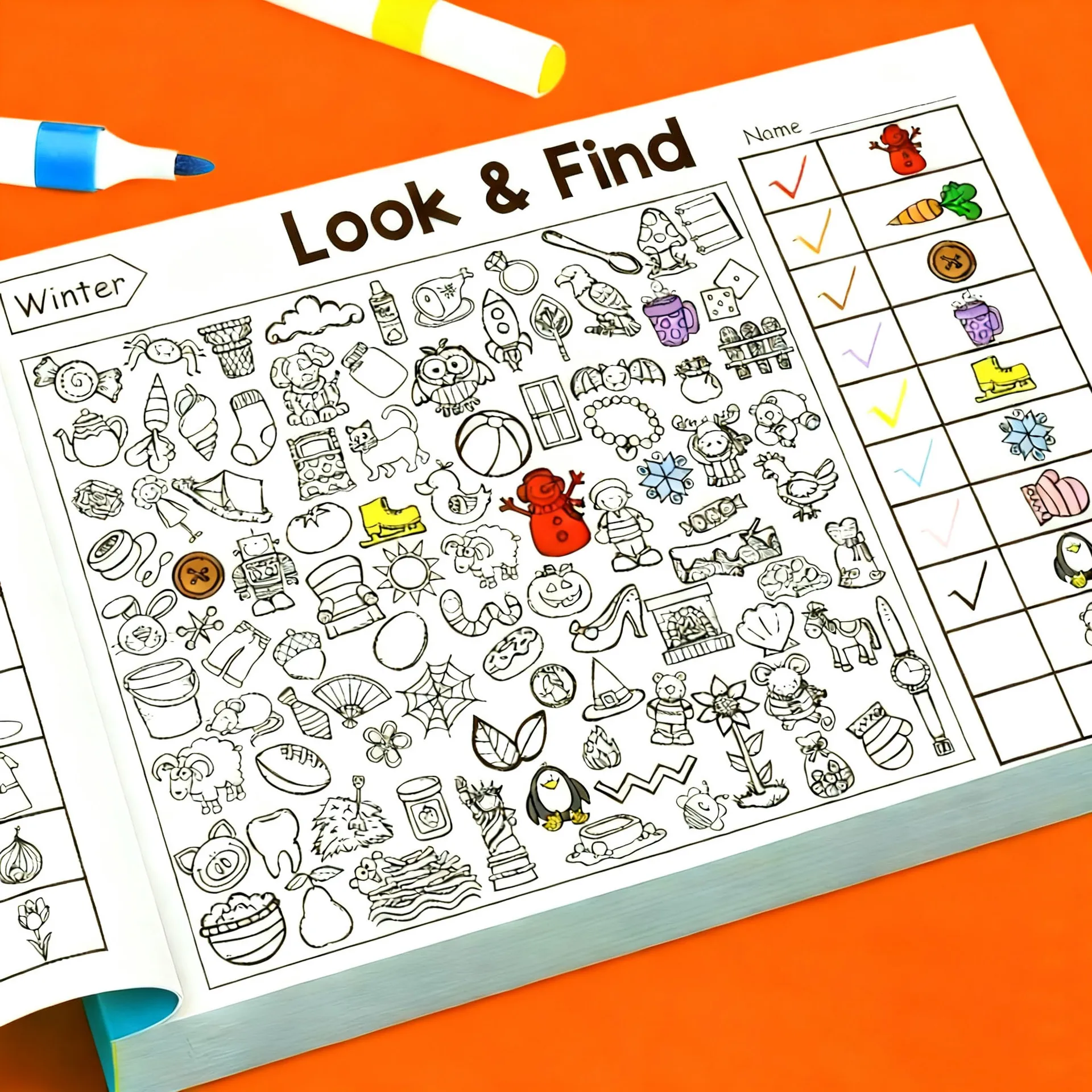 Children's Concentration Exercise Book, Fun Coloring Book for Early Education, Interactive Puzzle Enlightenment Coloring Book