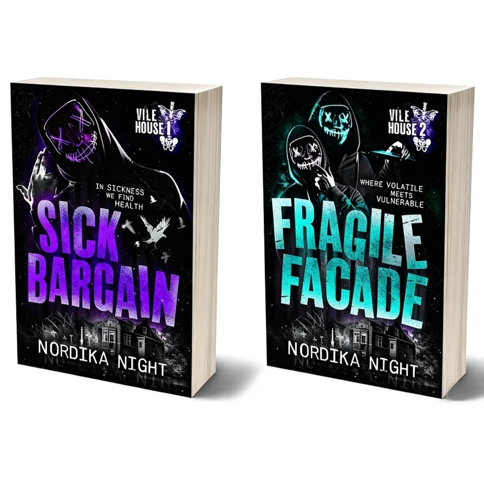 1 book Fragile Facade, Sick Bargain by Nordika Night - Vile House #2 #1, Dark M/M Romance Paperback Book