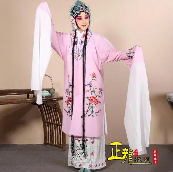 Robe chinoise d'opéra de pékin pour femmes, Robe de scène, Tsing Yi, manches d'eau, Performance, Tradition