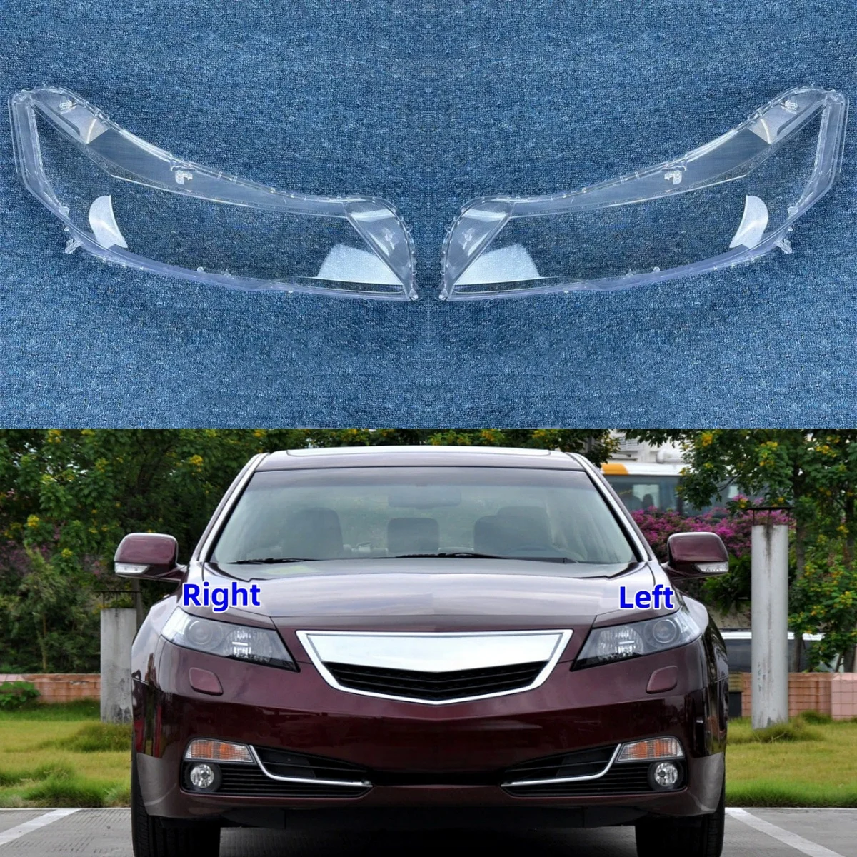 

For Honda Acura TL 2009 2010 2011 2012 2013 2014 Accessories Transparent PC Material Front Headlight Shell