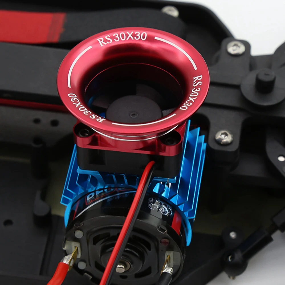 A84F-30X30 Cooling Fan Cover Air Cooling Channel For 540 550 3650 Motor/ESC Heatsink 1/10 1/8 Sakura D3 D4 HSP HPI RC Car