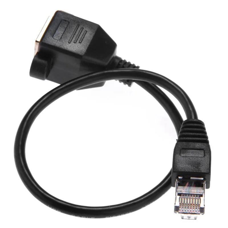 

【Горячая распродажа!】2X, 1FT RJ45 между мужчинами и женщинами, винтовой удлинительный кабель Ethernet LAN для монтажа на панели