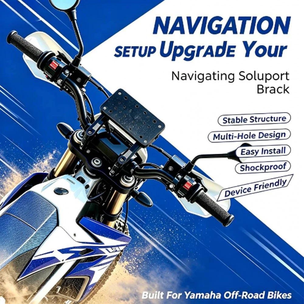 yz250x-yz250f-yz450f-tt-r110e-耐衝撃-gps-ナビゲーションブラケットヤマハ-tt-r125le-wr-125r-155r-バイク用安定した電話マウント