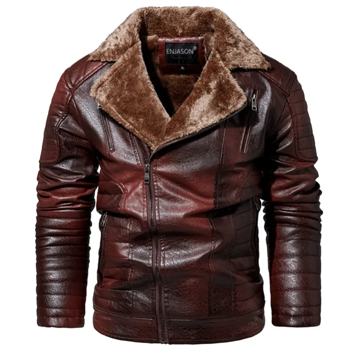 

Jacket Men Baseball Motorcycle Embroidered Pu Coats Slim Fit Fleece Luxury Pilot Jackets Top Winter Coat football team