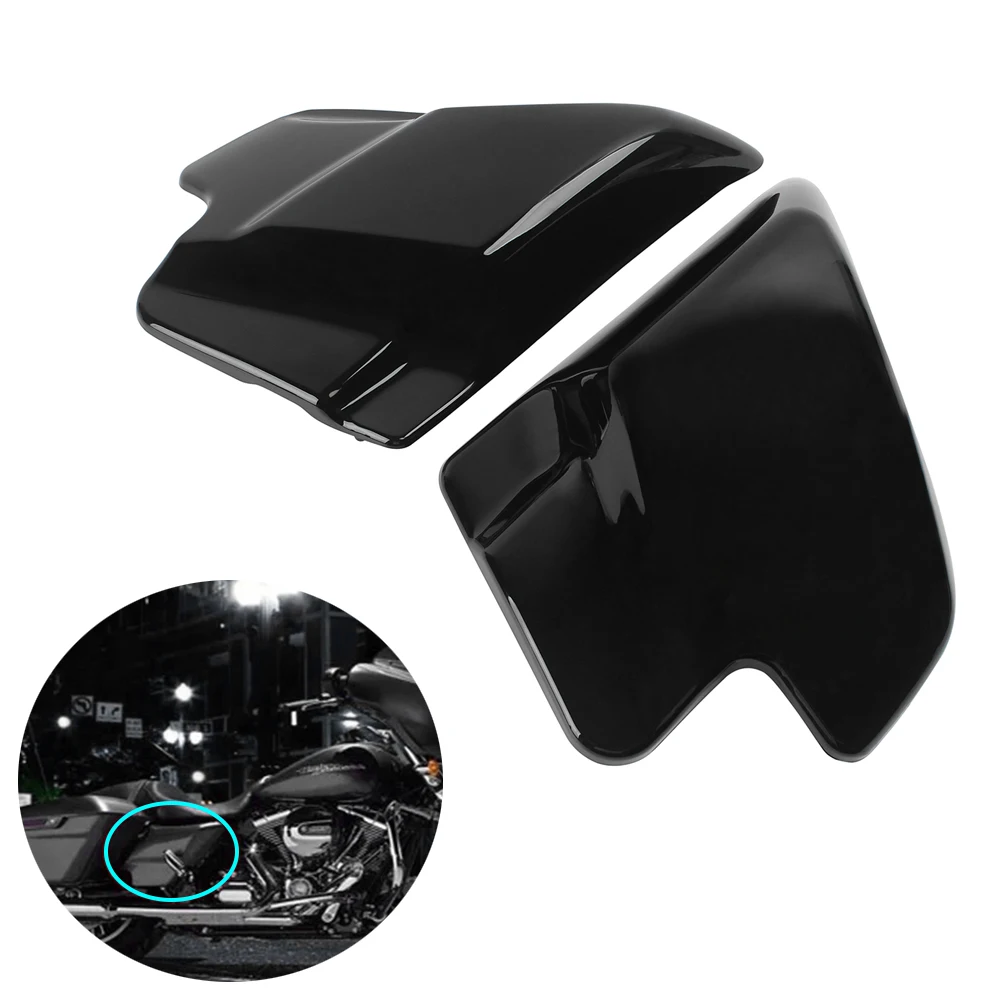 

Motorcycle Black Side Cover Panels ABS Plastic For Harley Touring Electra Glide Road King FLH FLHR FLHT FLT 1997-2008 2007 2006