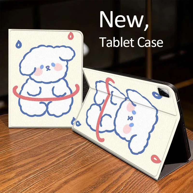 

Cartoon Blue Dog Pattern Case For Xiaomi Mi Redmi Pad 2 4 5 7S 6S 6 7 8 Plus SE Pro K 2025 inch 8.7 11 Tablet