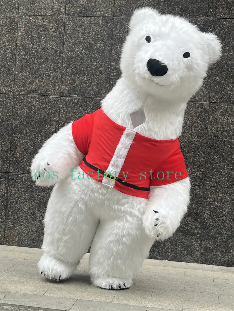 Polar Bear Mascot Inflatable Costume 2m/2.6m/3m Giant Plush Doll Cosplay Panda