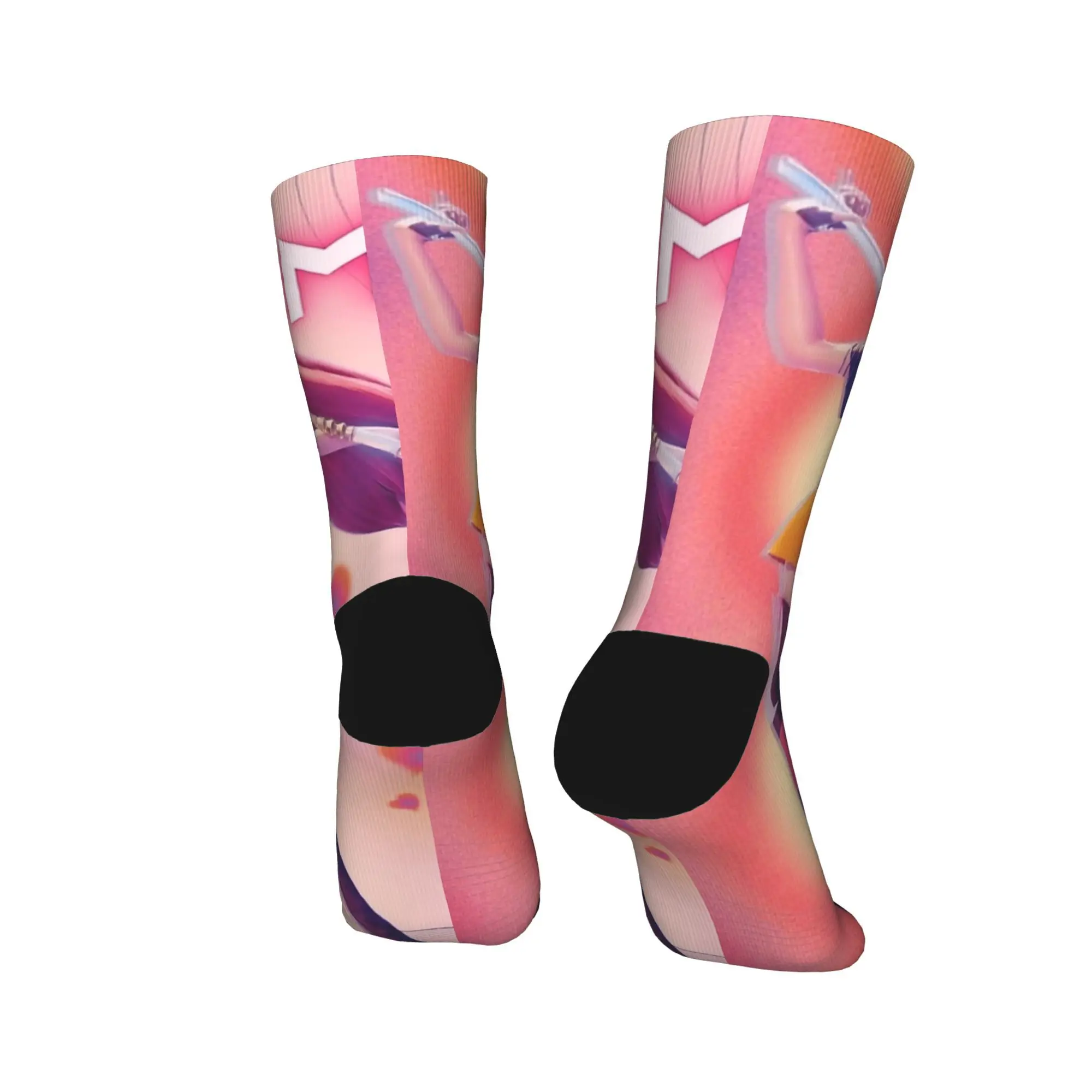 Baby Saja KPop Demon Hunters Chibi Art Stockings Men Socks Medium Soft Casual Socks Autumn Cycling Anti Sweat Custom Socks Gift