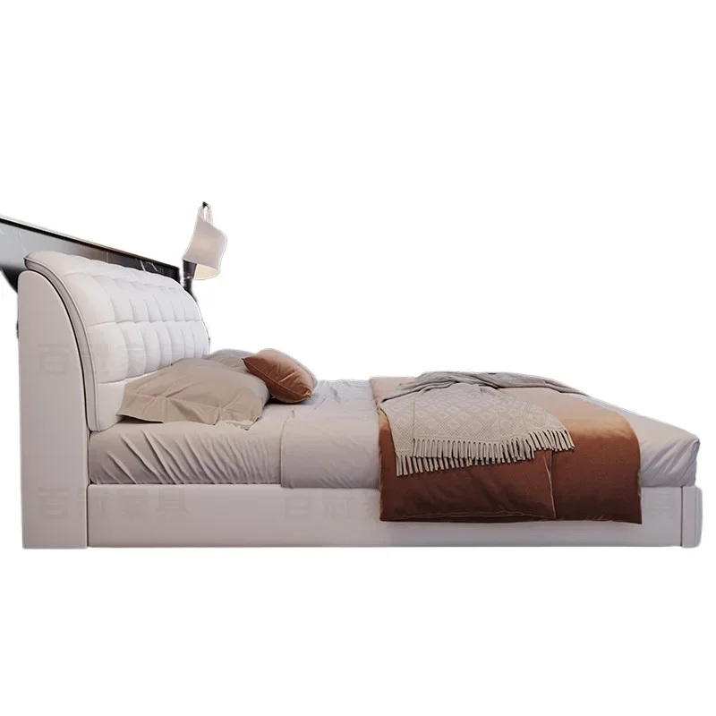 

First floor cowhide bedroom queen bed tatami bed