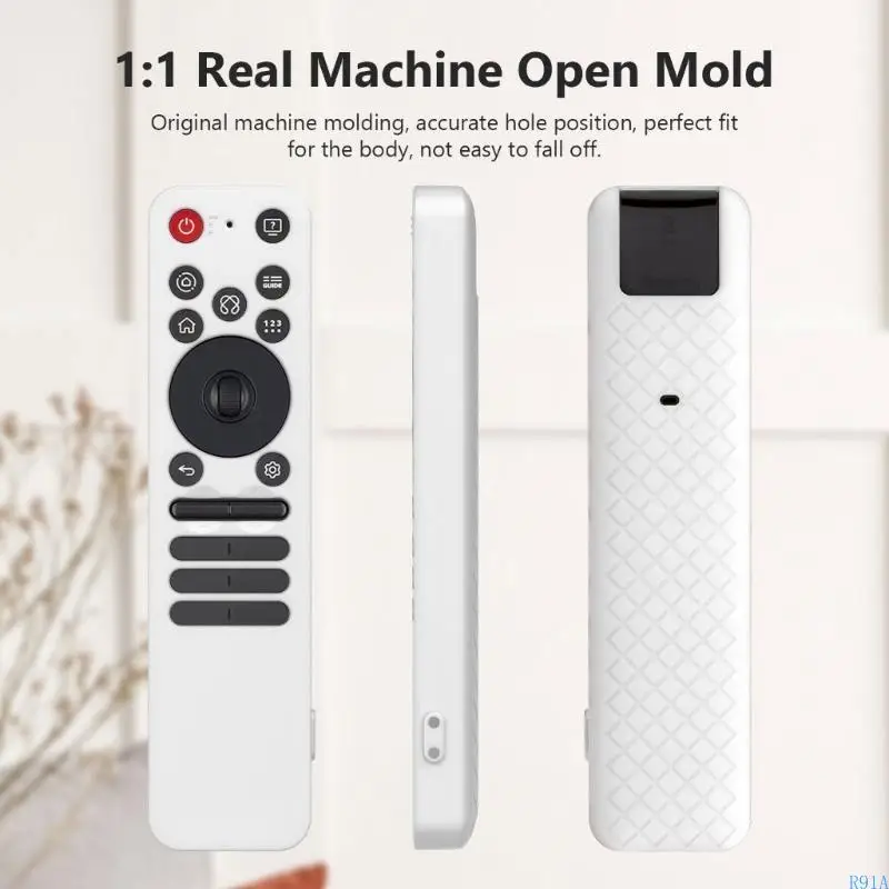 R91A Silicone Remote Case Remoto Choque Absolência TEXTURA ERGONOMICA EMENCIANDO DA TEXTURA APRESECIMENTO PROTESTORES