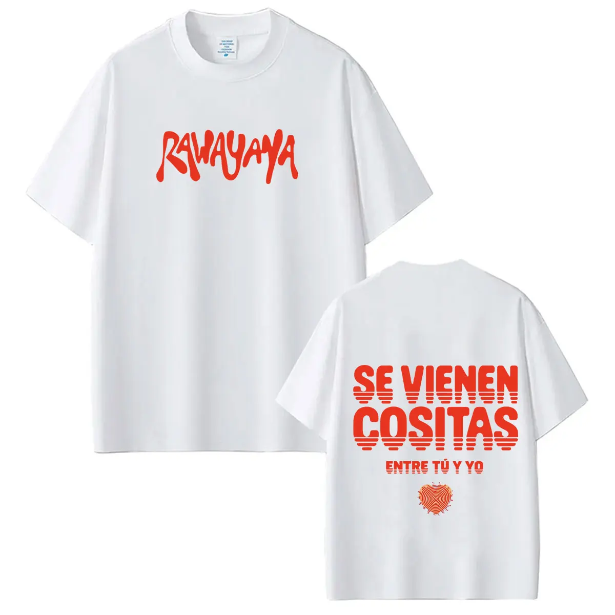 Rawayana ¿Donde Es El After? 2026 Album T-shirt Men Women Hip-hop T Shirt Short-sleeved Casual Cotton Harajuku Street T-shirts