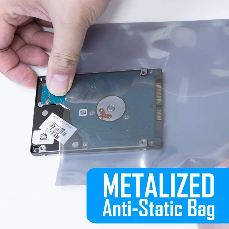 ESD Antistatic Shielding Bag Open Top Heat Sealable USB Hard Disk Anti Static Package Bags for Phone PC Electronic Accessories