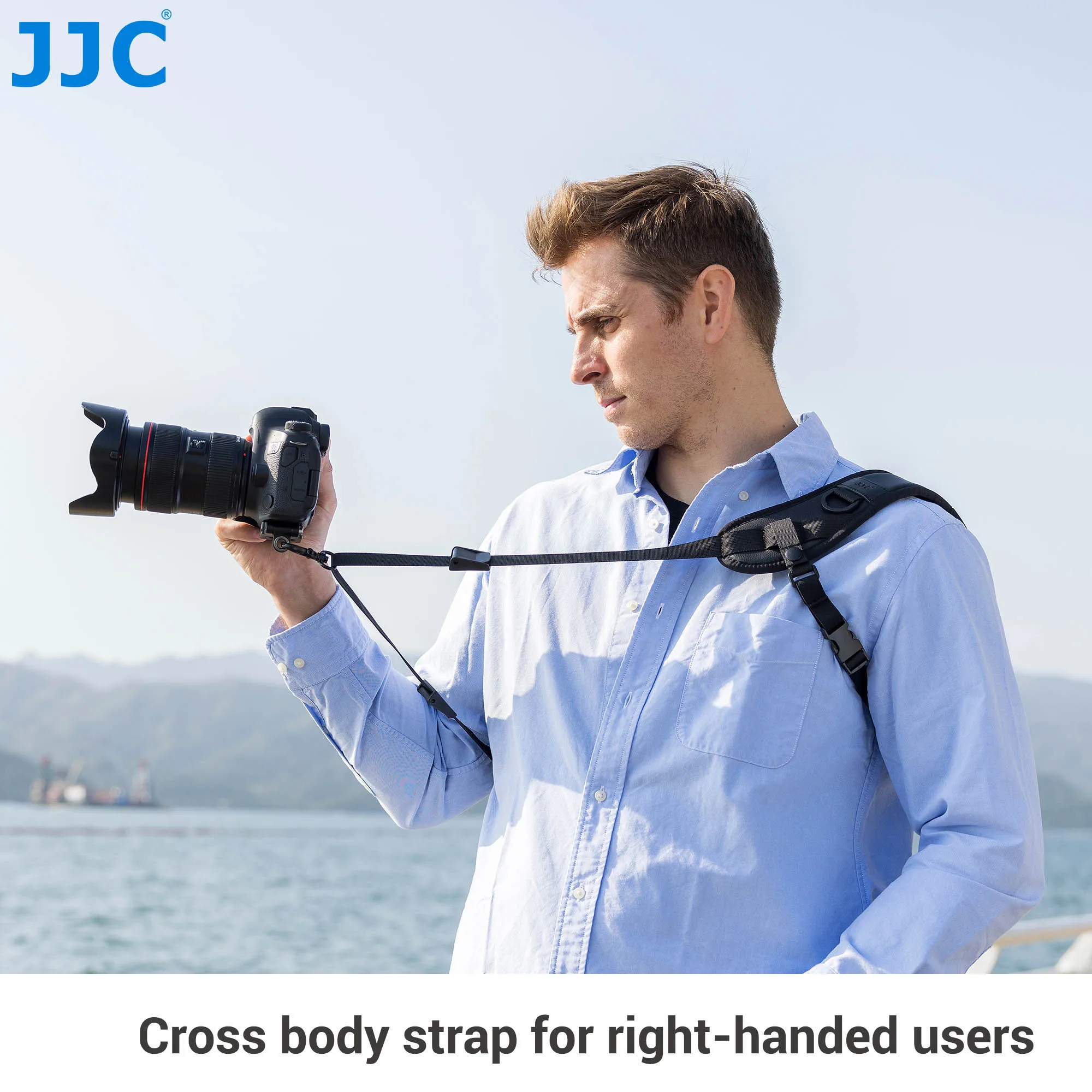 JJC Arac Swiss Camera Shoulder Strap Quick Release for Canon R8 10R R5 Mark II R6 Nikon Z6 D5300 Sony A9III A7IV A7III ZVE10 ZV1