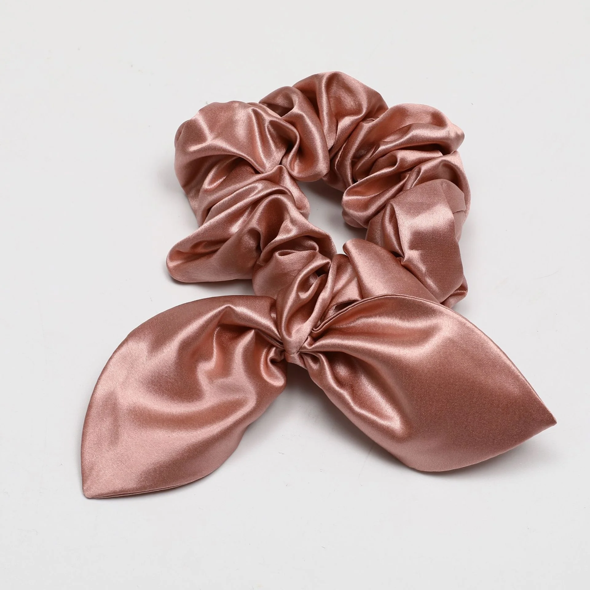 Wholesale Spot rabbit ear silk scrunchie 3.5cm hair accessories 22 momme silk hair band
