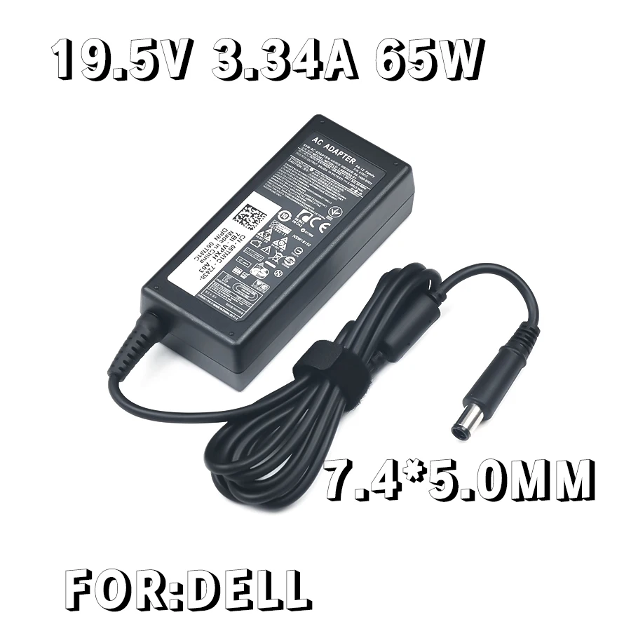 

65W 19.5V 3.34A 7.4*5.0mm laptop AC power adapter charger for Dell Latitude E5440 E5470 7480 E6540 E7440 E7450 E7250 E6440