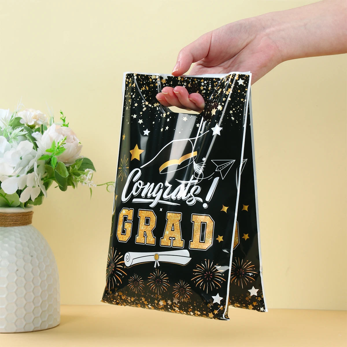 موسم التخرج هدية كيس تعبئة الحلوى حقيبة اليد تهانينا غراد ديكور حفلات فئة من 2025 لوازم حفلات التخرج #4