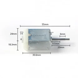 20 mm ribbed shaft car central door lock motor, rearview mirror motor, steer ELV ESL lock motor