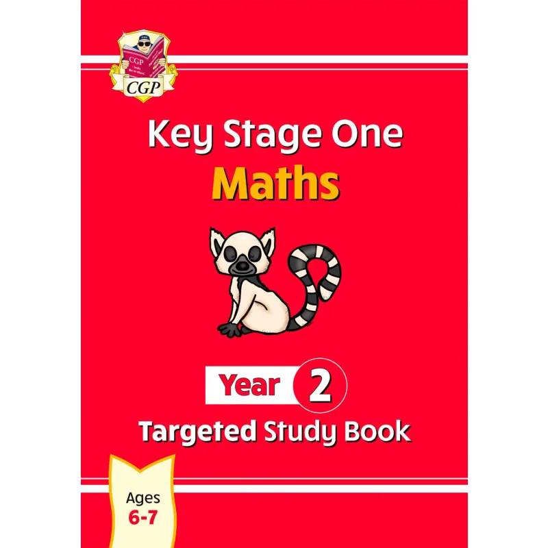 جديد KS1 الرياضيات السنة 2 كتاب الدراسة المستهدف CGP كتب التنسيق الجماعي المنشورات 9781789089196 كتاب