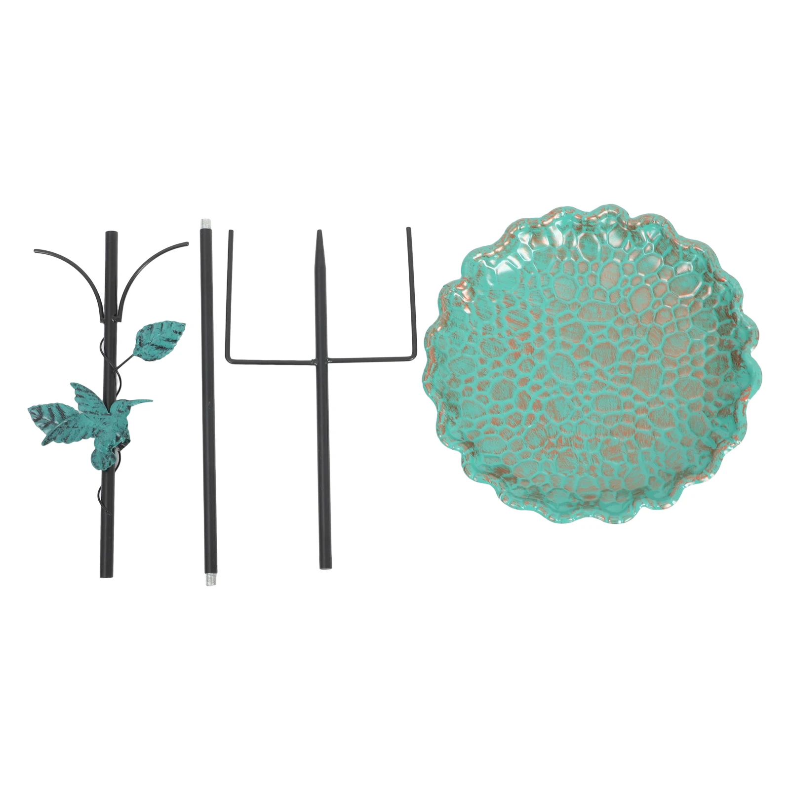 

Metal Lotus Leaf Bird Bath Durable Sturdy Outdoor Garden Metal Bird Baths Porch Basin Feeder Tool Shower Bowls