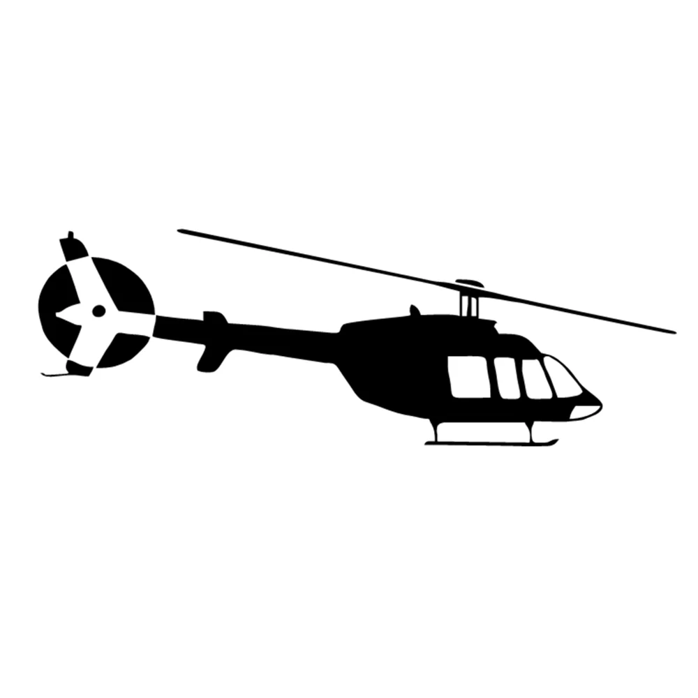 Helicopter Aircraft Car Sticker Waterproof Vinyl Decal Aviation Graphic Decor For Truck SUV Window Bumper Auto Accessories