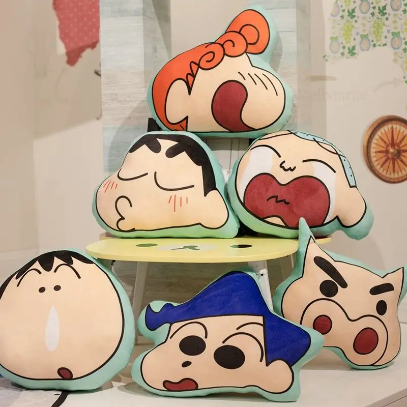 Crayon Shin-chan Plüschtier-Kissen, Cartoon-Anime-Merchandise, Bettkopfteil-Sofakissen, Rückenlehne, Geburtstagsgeschenk