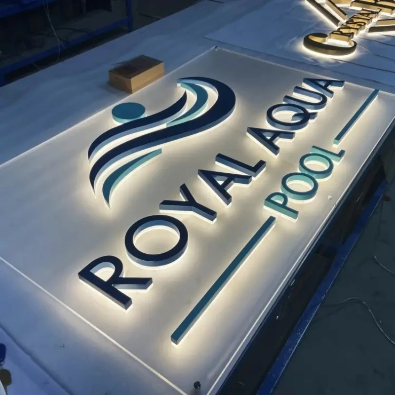 Customized 3D stainless steel gold letters, silver letters, personalized identification signs, factory direct sales