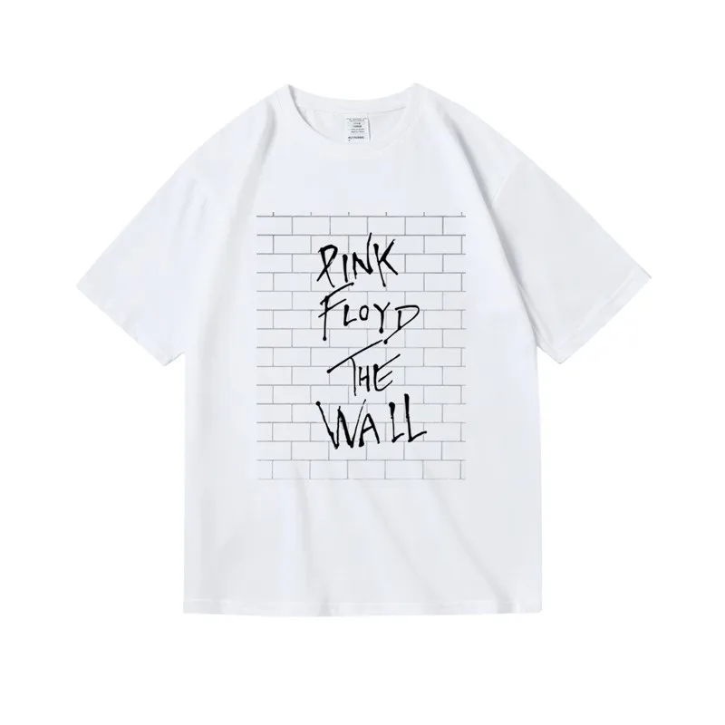تي شيرت Pink Floyd Dark Side Of The Moon تي شيرت جرافيك عتيق للجنسين كبير الحجم من القطن الهيب هوب ملابس الشارع الشهير للرجال والنساء